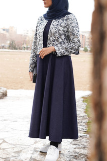 کت و سارافون رز یخی جین