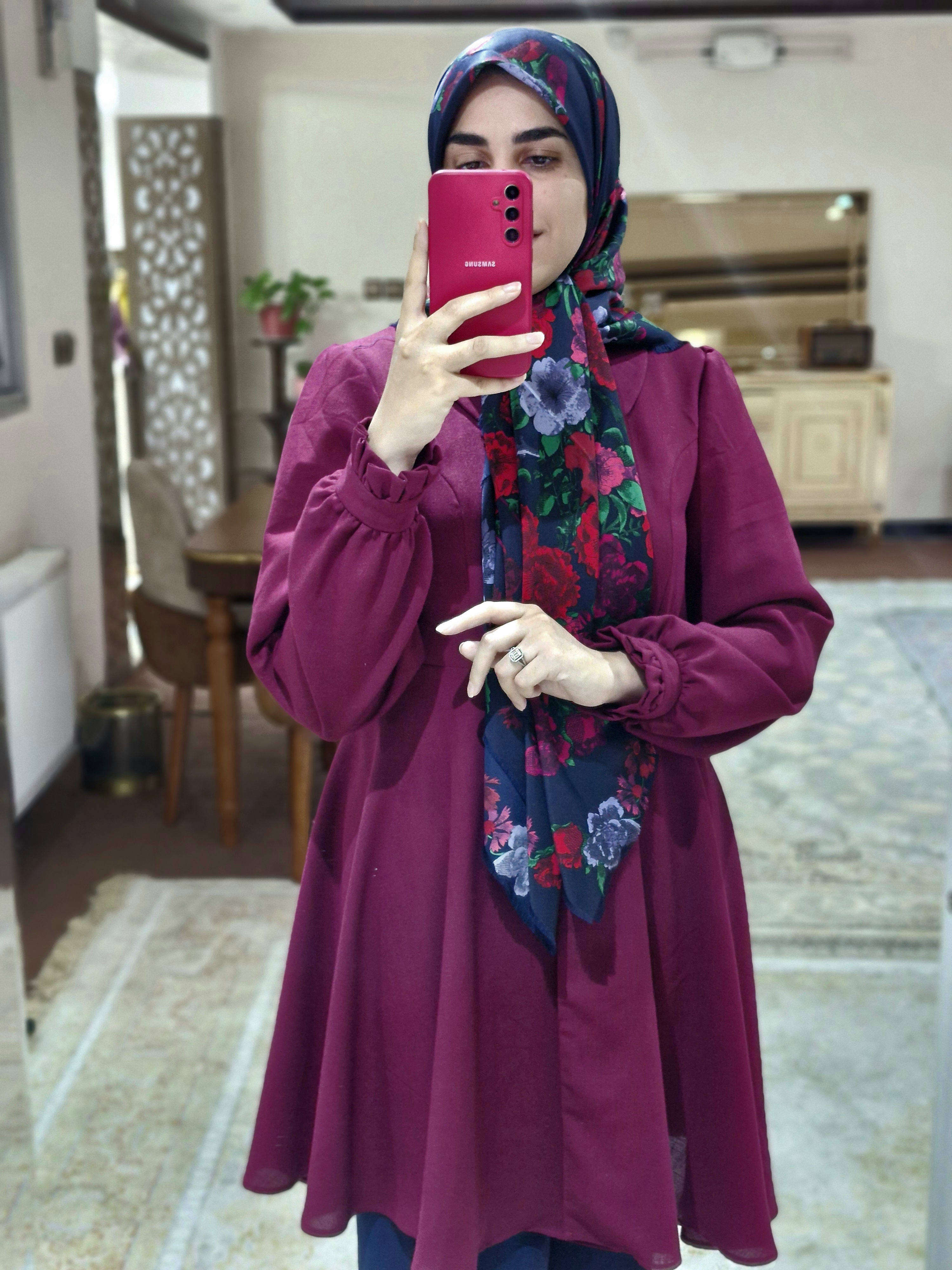 مانتو آلاله سرخابی