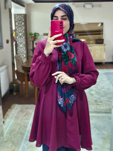 مانتو آلاله سرخابی